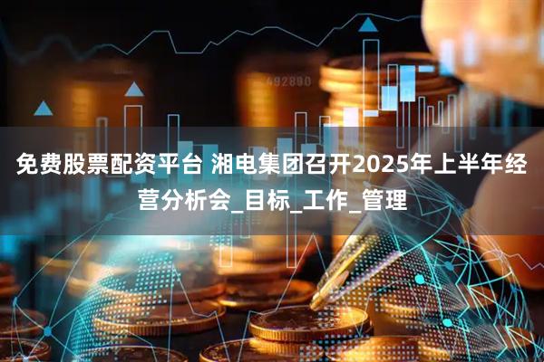 免费股票配资平台 湘电集团召开2025年上半年经营分析会_目标_工作_管理
